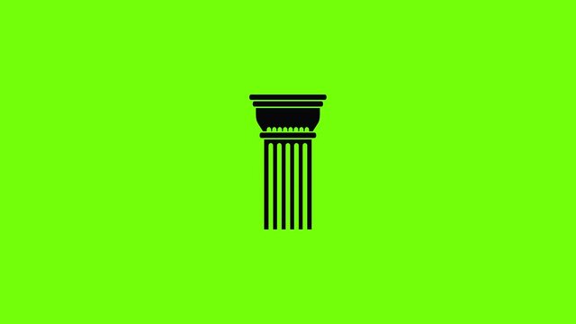 Building column icon animation