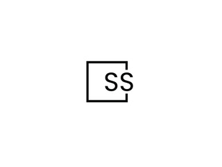 SS Letter Initial Logo Design Vector Illustration