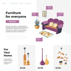 Furniture for everyone and home, website shops