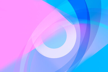 Abstract backgrounds, curves and shapes from pink and bright blue. 