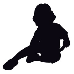 baby with a wand on a background white 