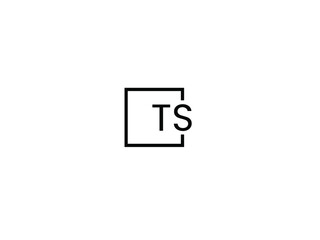 TS Letter Initial Logo Design Vector Illustration