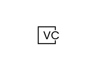 VC Letter Initial Logo Design Vector Illustration