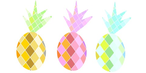 The pineapple of abstract art , modern style