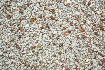 Gravel stones texture as background, top view
