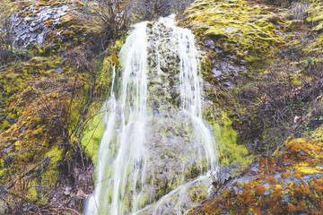 Winter Mountain Waterfall