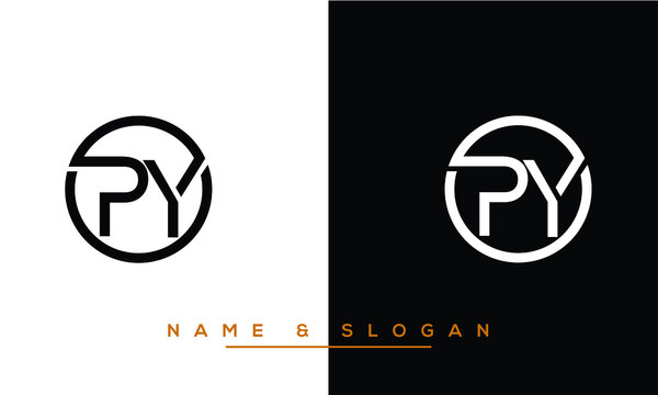 PY,  YP,  P,  Y   Abstract Letters Logo Monogram