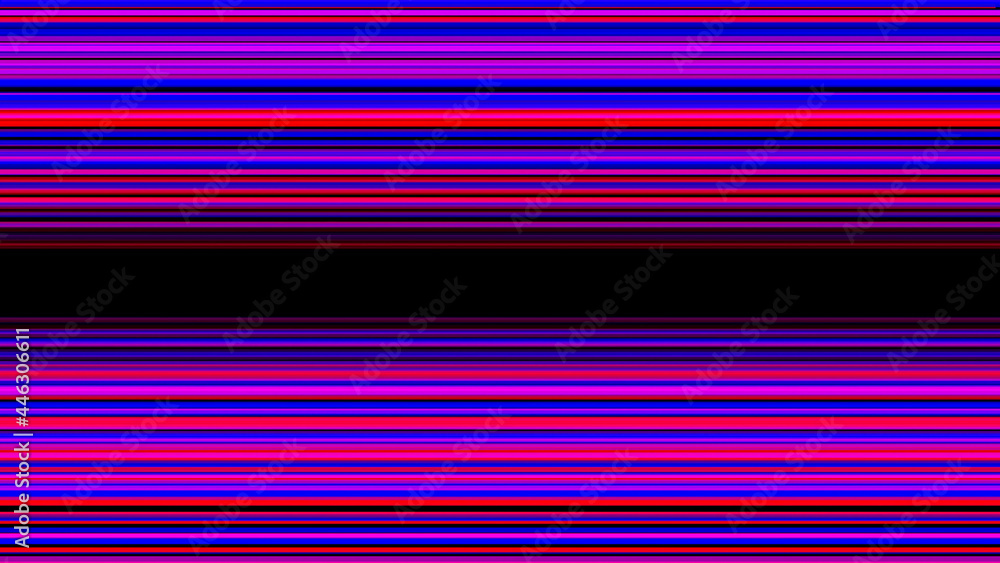 Poster red and blue horizontal hi tech lines, seamless loop. animation. parallel colorful lines flowing tow