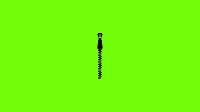 Steel zip icon animation