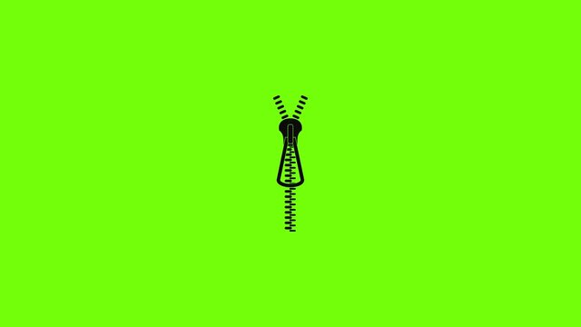 Metal zip icon animation
