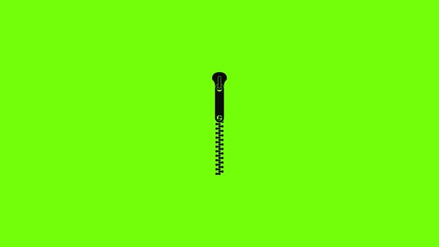 Bag zip icon animation