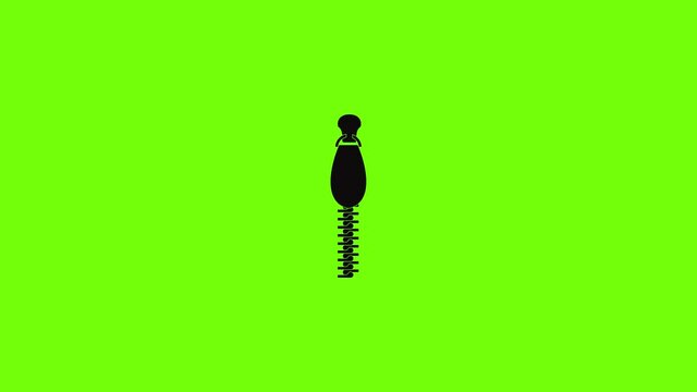 Zip with hole icon animation