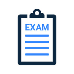 Examination, sheet icon. Simple editable vector design isolated on a white background.