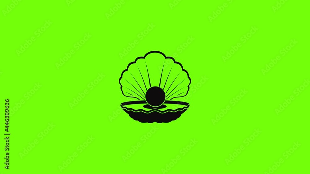 Poster opened shell icon animation