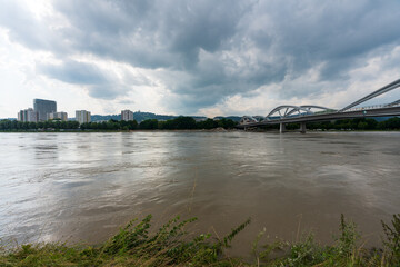 Neue Donaubrücke in Linz Oberösterreich