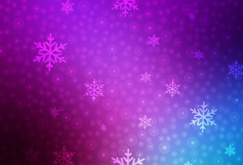 Light Pink, Blue vector texture in birthday style.