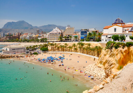 Beach in Benidorm, Costa Blanca, Spain