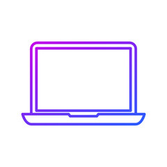 Laptop computer icon