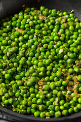 Healthy Homemade Sauteed Green Peas