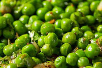 Healthy Homemade Sauteed Green Peas