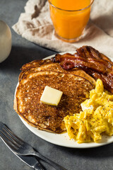 Homemade American Pancake Breakfast