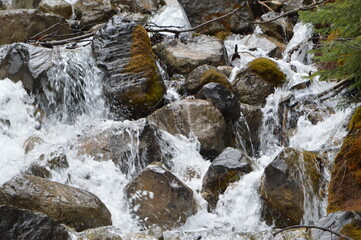 Fototapeta na wymiar Stream through rocks