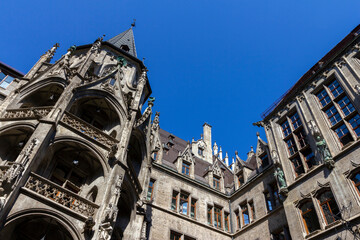 Fototapeta premium Neues Rathaus, the New Town Hall of Munich