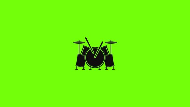 Musical Drums Icon Animation