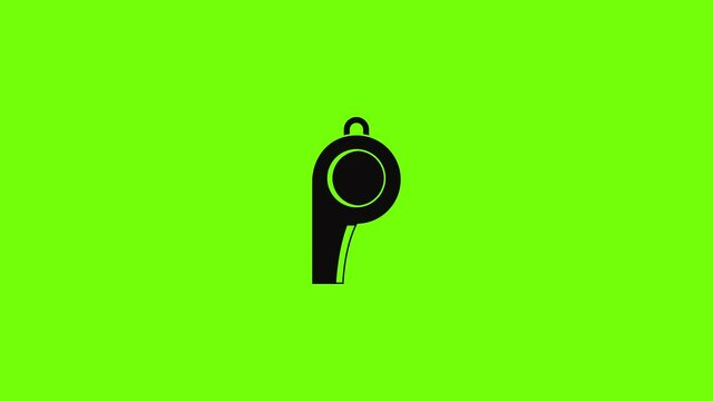Sport whistle icon animation