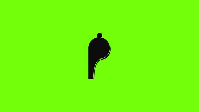 Soccer whistle icon animation