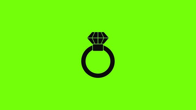 Diamond ring icon animation