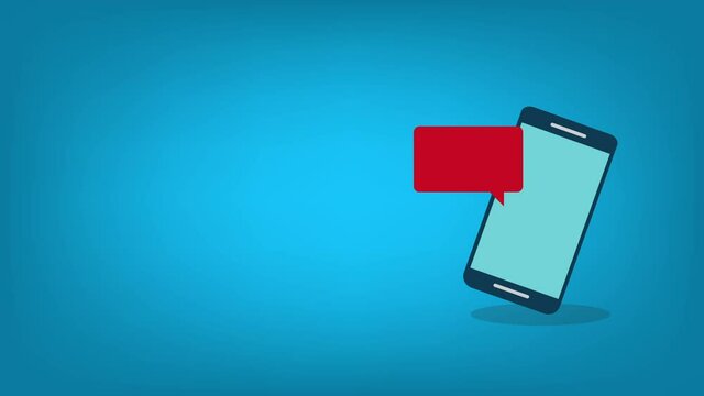 Malware notification on mobile phone. Smartphone with alert, spam data on cellphone fraud error message, scam, virus.