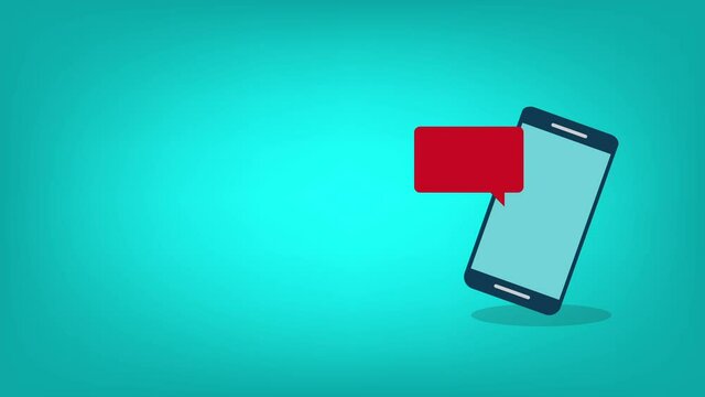 Malware notification on mobile phone. Smartphone with alert, spam data on cellphone fraud error message, scam, virus.