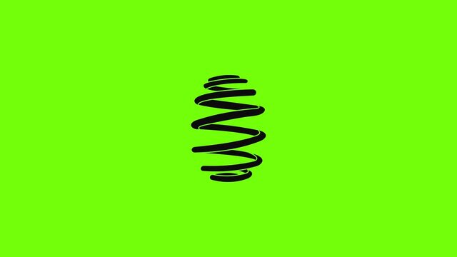 Wire coil icon animation