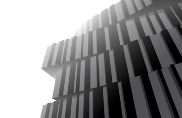 modern architecture building 3d rendering