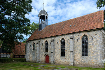 The Stiftskerk (1400)  in Het Stift, a unique village near Weerselo in Overijssel Province, The Netherlands