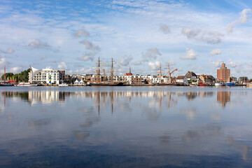 harbor of Eckernförde in Schleswig-Holstein, Germany