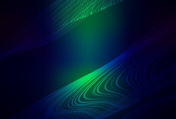 Dark Blue, Green vector colorful blur background.