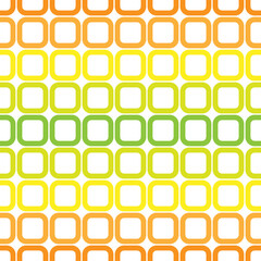 Seamless pattern created by many squares in warm color style