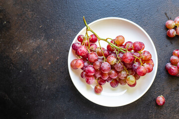 grapes fresh sweet ripe fruit food organic product meal snack on the table copy space food background rustic. top view vegan or vegetarian food