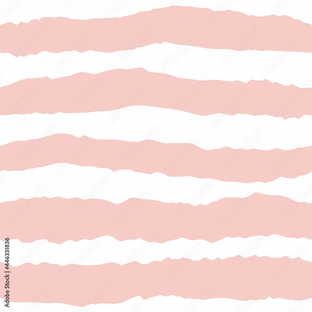 Poster tile vector pattern with pink and white stripes background