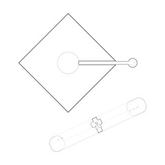 Graduation cap Line Icons design black. Hand drawn Graduation cap. Drawing Graduation cap, sketch.