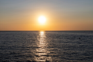 Sunset on the sea