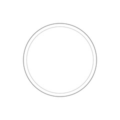 Logo circle Line Icon design black. Hand drawn Logo circle. Drawing Logo circle, sketch.