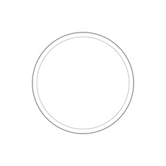 Logo circle Line Icon design black. Hand drawn Logo circle. Drawing Logo circle, sketch.