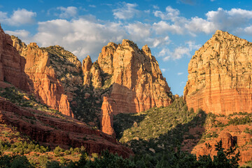 Arizona red rock mountains at sunset