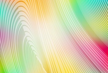 Light Multicolor vector texture with bent lines.