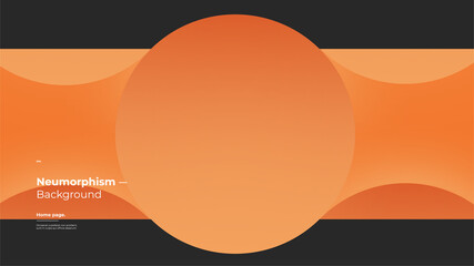 Abstract Background, Homepage, Landing page, Wallpaper Designs. Monochrome colorful illustration. 3d geometric shapes. Decorative neumorphism backdrop.