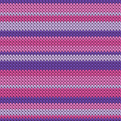 Handicraft horizontal stripes knitted texture