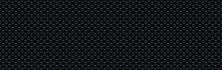 Black luxury background with beads. Seamless vector illustration. 